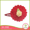 Cute kids girl hair decorative red wholesale hairpin